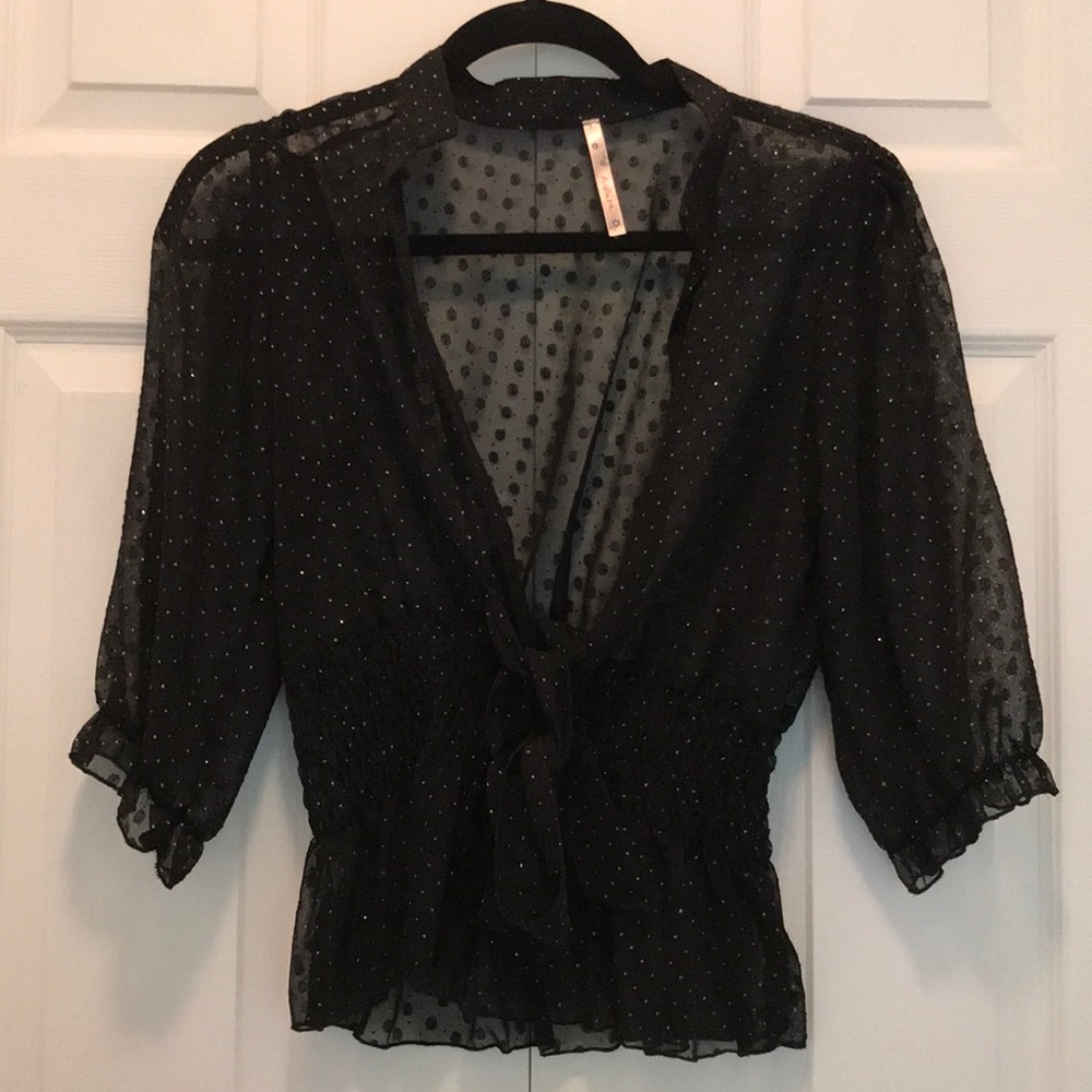 Papaya Sheer Blouse